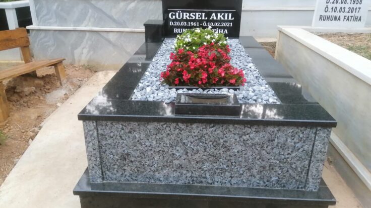 tek kişilik komle granit mezar